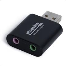 Plugable | Plugable Technologies USB Audio Adapter with 3.5mm SpeakerHeadphone