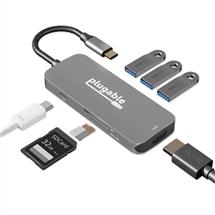Plugable Technologies USB C Hub Multiport Adapter, 7in1 Hub, 87W
