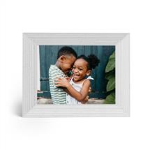 Aura UKA200WHTS digital photo frame Quartz metallic, White 22.9 cm