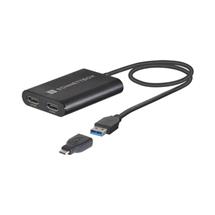 Sonnet USB3-DHDMI video cable adapter USB Type-A 2 x HDMI Black