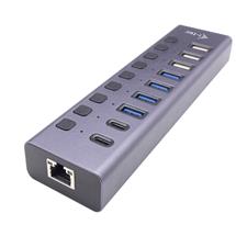 Interface Hubs | i-tec USB-A/USB-C Charging HUB 9port with LAN + Power Adapter 60 W
