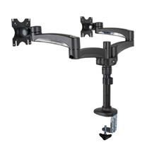 B-Tech Twin Flat Screen Desk Mount with Double Arms