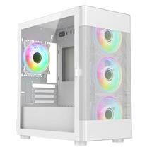 Tempered Glass PC Case | VIDA ZEPHYR-WHT computer case Tower White | In Stock