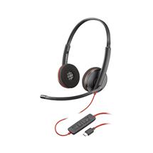 POLY Blackwire C3220 Stereo USB-C Black Headset (Bulk)
