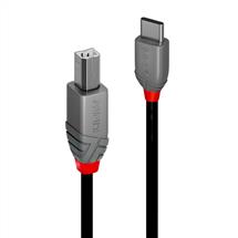 Lindy 1m USB 2.0 Type C to B Cable, Anthra Line | Quzo UK