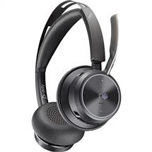 HP Headsets | POLY VFOCUS2-M Headset with charge stand | Quzo UK