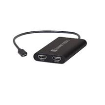 Sonnet USBC-DHDMI video cable adapter USB Type-A 2 x HDMI Black