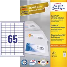 Laser/Inkjet | Avery 3666 self-adhesive label Rectangle Permanent White 6500 pc(s)