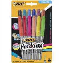 BIC Marking permanent marker Bullet tip Black, Blue, Light Blue, Light