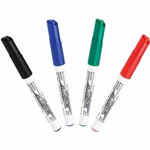Drywipe Markers | BIC Velleda 1741 marker 4 pc(s) Bullet tip Black, Blue, Green, Red