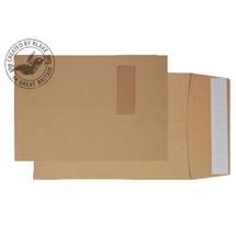 Purely Packaging | Blake Gusset Pocket Peel and Seal Manilla C4 324×229×25 130gsm (Pk