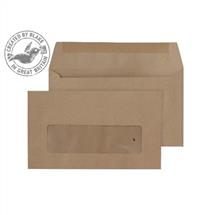 Window Envelopes | Blake Manilla Window Gummed Wallet 89X152mm 70gsm (Pack 1000)