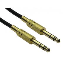 Black, Gold | Cables Direct 4635-100GD audio cable 10 m 6.35mm Black, Gold