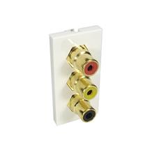 Cables Direct | Cables Direct AV-MOD3RCA socket-outlet 3 x RCA White