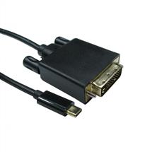 Cables Direct | Cables Direct USB C to DVI 4k @ 30HZ 3 m USB Type-C Black