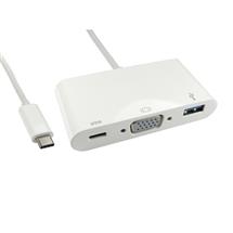 Video Cable | Cables Direct USB3CVGAUSBWPD laptop dock/port replicator White