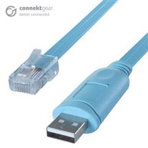 connektgear 1.8m RJ45 to USB A Male Console Cable with FTDI Chip