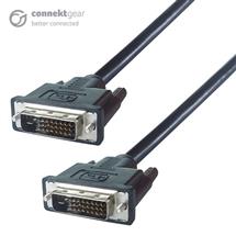 connektgear 2m DVID Monitor Connector Cable  Male to Male  24+1 Dual