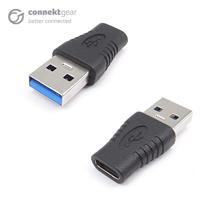 Cable Gender Changers | connektgear USB 3 Adapter A Male to Type C Female - with OTG Function