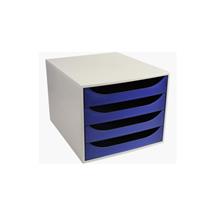 Drawer Sets | Exacompta 2286104D office drawer unit Grey | Quzo UK