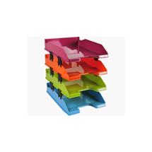 Exacompta | Exacompta 113298SETD desk tray/organizer Polystyrene Multicolour