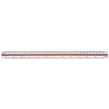Linex 100413044 ruler Scale ruler 300 mm White 1 pc(s)