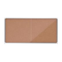 Glazed Notice Boards | Nobo 1915333 insert notice board Indoor Brown Aluminium