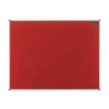 Nobo Basic Fixed bulletin board Red Felt | In Stock