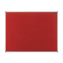 Nobo Basic Fixed bulletin board Red Felt | In Stock