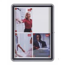 Nobo External Glazed Case Magnetic 9xA4 | In Stock