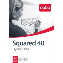 Nobo Flipchart Pad Squared 40 sheets ( A1) | In Stock