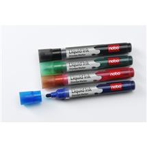 Nobo Liquid Ink Drywipe Markers Assorted (6) | In Stock
