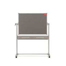 Whiteboards | Nobo Mobile Combination Board Magnetic Steel Whiteboard/Grey Felt