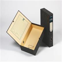 Rexel | Rexel Classic Foolscap Lockspring Box File Black/Green (5)