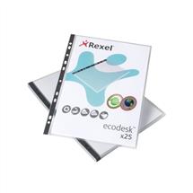 Rexel Ecodesk A4 Pockets Clear (25) | In Stock | Quzo UK