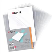 Rexel | Rexel Nyrex™ A4 Cut Back Folders Clear (25) | In Stock
