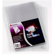 Rexel Nyrex™ Twin Wallets A4 Size Clear (25) | In Stock