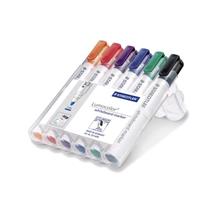 Assorted colours | Staedtler Lumocolor whiteboard 351 marker 6 pc(s) Bullet tip Black,