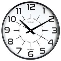 Unilux | Unilux 400094487 wall/table clock Quartz clock Round Black,