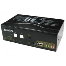 4K Ultra HD | Cables Direct NLKVMHDMI-22DBL KVM switch Black | In Stock