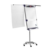 Flipchart Easel | Nobo Classic Steel Mobile Magnetic Flipchart Easel with Extending Arms