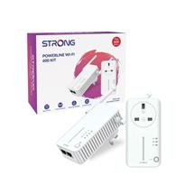 Strong | Strong POWERLWF600DUOUK AV600 WI-FI Passthrough Powerline Kit (2 Pack)