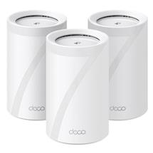 White | TPLink BE9300 Whole Home Mesh WiFi 7 System, White, Internal, Mesh