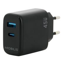 Mobilis | Mobilis 001363 mobile device charger Universal Black AC Auto