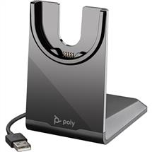 Bluetooth Headphones | POLY Voyager Focus 2 UC Headset +USB-A to USB-C Cable +Charging Stand