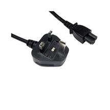 UK Mains to Clover C5 5 Amp 1.8m Black OEM Power Cable