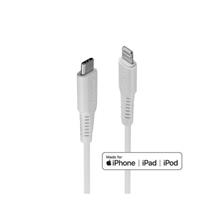 Lightning Cables | Lindy 2m USB Type C to Lightning Cable, White | Quzo UK