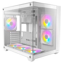Tempered Glass PC Case | ANTEC CX800 Mid Tower Gaming Case, White, 270 Fullview tempered glass,