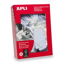 APLI 00392 non-adhesive label 500 pc(s) White Rectangle