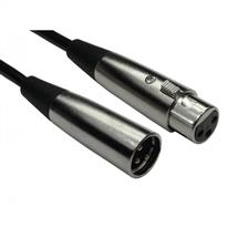Black, Silver | Cables Direct 2XLR-SV100 audio cable 10 m XLR (3-pin) Black, Silver